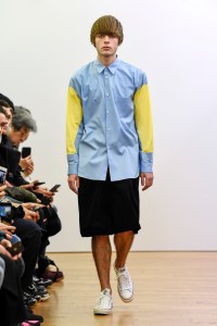 Lennon Gallagher on the catwalk