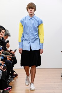 Lennon Gallagher on the catwalk