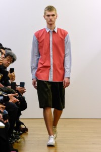 Model on the catwalk