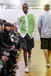 Model on the catwalk