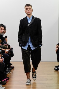 Model on the catwalk