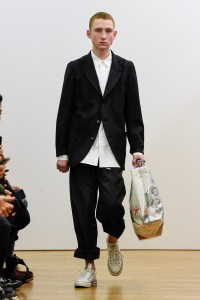Model on the catwalk