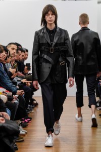 Model on the catwalk
