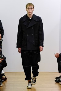Model on the catwalk