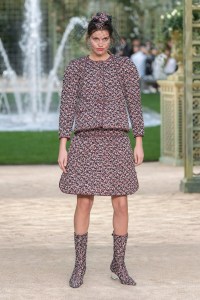 Model on the catwalk