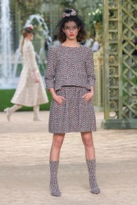 Model on the catwalk