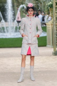 Model on the catwalk