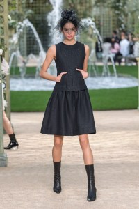 Model on the catwalk
