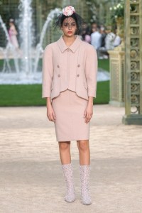 Model on the catwalk