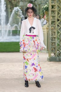 Model on the catwalk