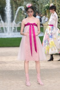 Model on the catwalk