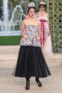 Model on the catwalk
