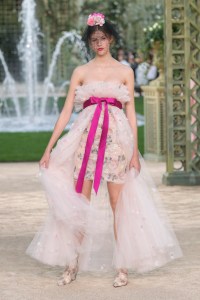 Model on the catwalk