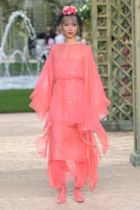 Model on the catwalk