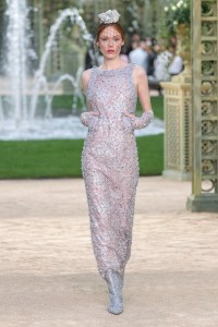 Model on the catwalk