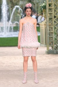 Model on the catwalk