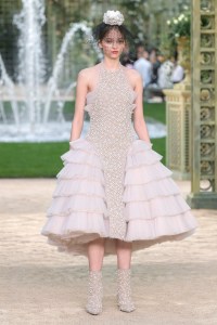 Model on the catwalk