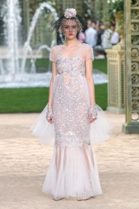 Model on the catwalk