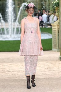 Model on the catwalk