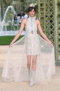 Model on the catwalk