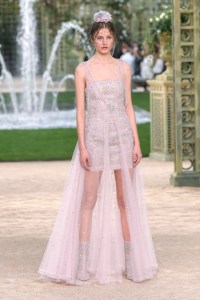 Model on the catwalk