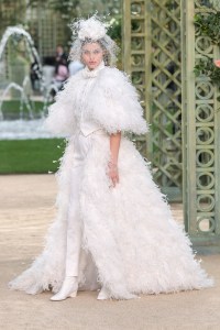 Model on the catwalk