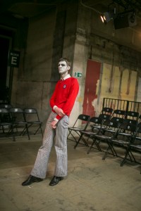 Backstage at Charles Jeffrey Loverboy Men's Fall 2018