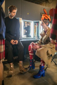 Backstage at Charles Jeffrey Loverboy Men's Fall 2018
