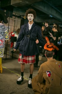 Backstage at Charles Jeffrey Loverboy Men's Fall 2018