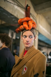 Backstage at Charles Jeffrey Loverboy Men's Fall 2018