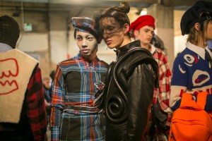 Backstage at Charles Jeffrey Loverboy Men's Fall 2018