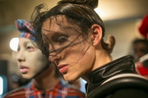 Backstage at Charles Jeffrey Loverboy Men's Fall 2018