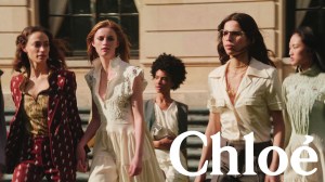 Natacha Ramsay-LeviÕs tapped Steven Meisel for her debut Chlo collectionÕs spring 2018 campaign. The Meisel-directed short film includes, Òseven scenes in 16mm, seven reels [and] seven chaptersÓ with imagery resulted as freeze-frame moments taken from the film. The photographs recall fleeting connections through the girlsÕ unscripted moments in Ramsay-LeviÕs flowy dresses, fanciful frocks and python-skin boots as stars Sophie Koella, Rianne van Rompaey, Radhika Nair, Eliza Cummings, Hayett McCarthy, Line Kjaergaard, Makala Johnson and Charlene Hogger stroll about city steps. Ñ Emily Mercer