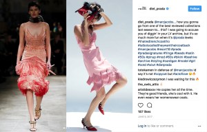 Then in June it called out Marc Jacobs for the same thing.