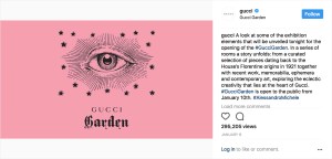 Diet Prada in January promotes the new Gucci Garden.