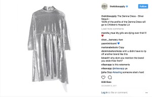 Kardashian-West announces days later proceeds from the “Demna” dress sold through her children’s line will be donated to charity.
