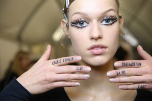 Backstage at Christian Dior Couture Spring 2018
