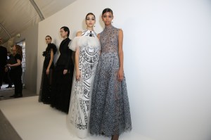 Backstage at Christian Dior Couture Spring 2018