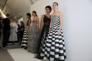 Backstage at Christian Dior Couture Spring 2018