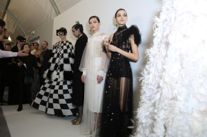 Backstage at Christian Dior Couture Spring 2018