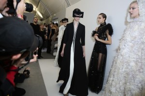 Backstage at Christian Dior Couture Spring 2018