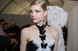Backstage at Christian Dior Couture Spring 2018