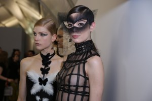 Backstage at Christian Dior Couture Spring 2018