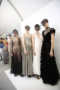 Backstage at Christian Dior Couture Spring 2018