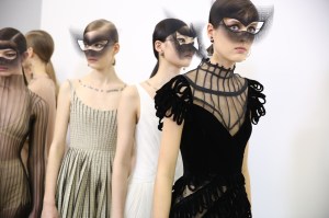 Backstage at Christian Dior Couture Spring 2018