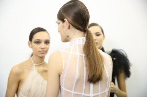Backstage at Christian Dior Couture Spring 2018