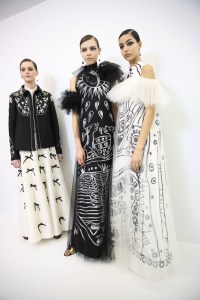 Backstage at Christian Dior Couture Spring 2018