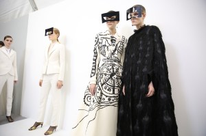 Backstage at Christian Dior Couture Spring 2018