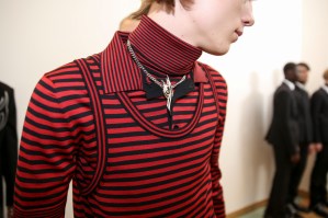 Backstage at Dior Homme Men's Fall 2018
