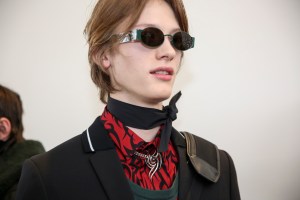 Backstage at Dior Homme Men's Fall 2018